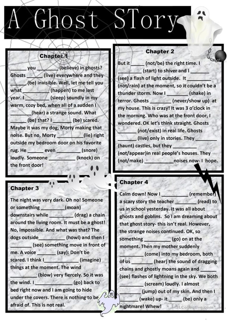 English Esl Ghost Story Worksheets   Most Downloaded (17