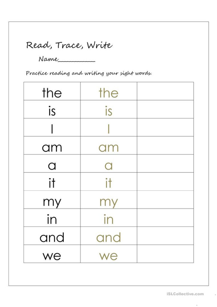 English Esl Sight Words Worksheets   Most Downloaded (26