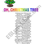 English Worksheets: Christmas Tree
