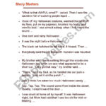 English Worksheets: Halloween Story Starters