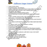English Worksheets: Halloween Tongue Twisters