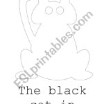 English Worksheets: The Black Cat In Halloween