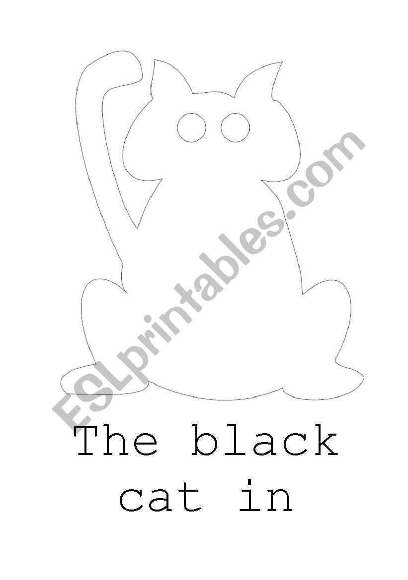 English Worksheets: The Black Cat In Halloween