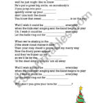 English Worksheets: We Wish It Could Be Christmas Everyday