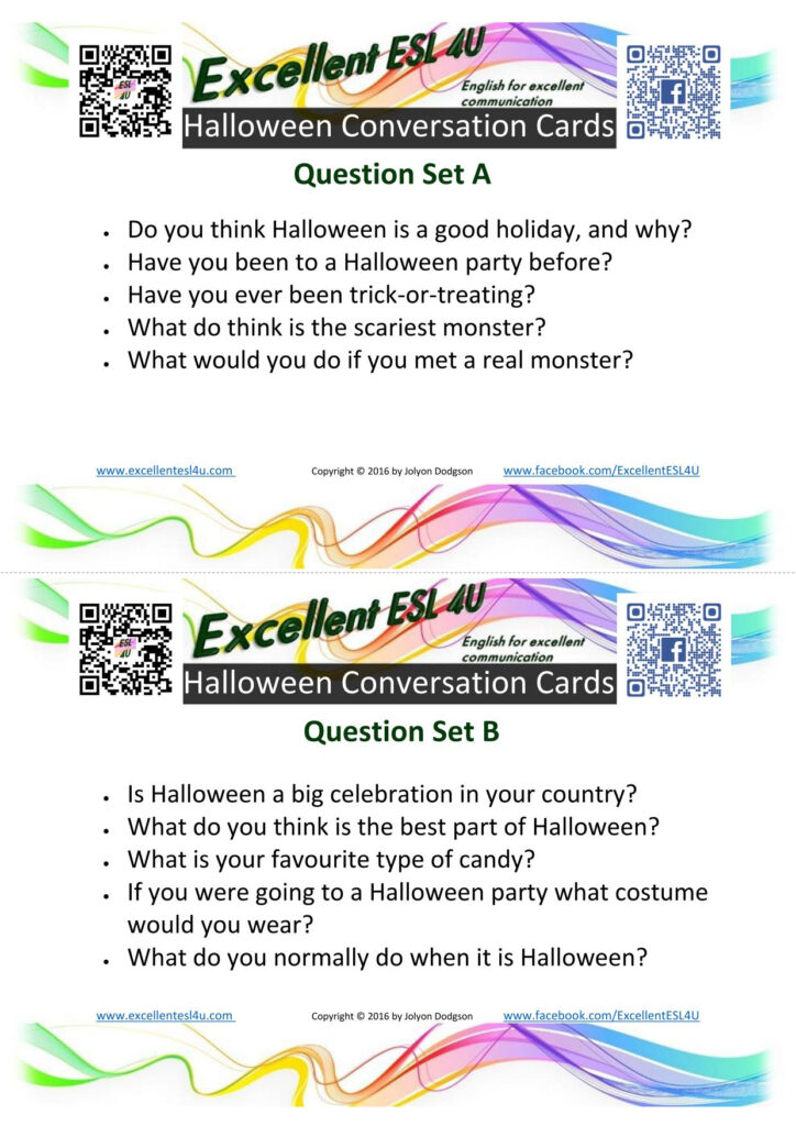 Esl Halloween Conversation