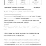 Extra Credit: Cloze Passage Worksheet