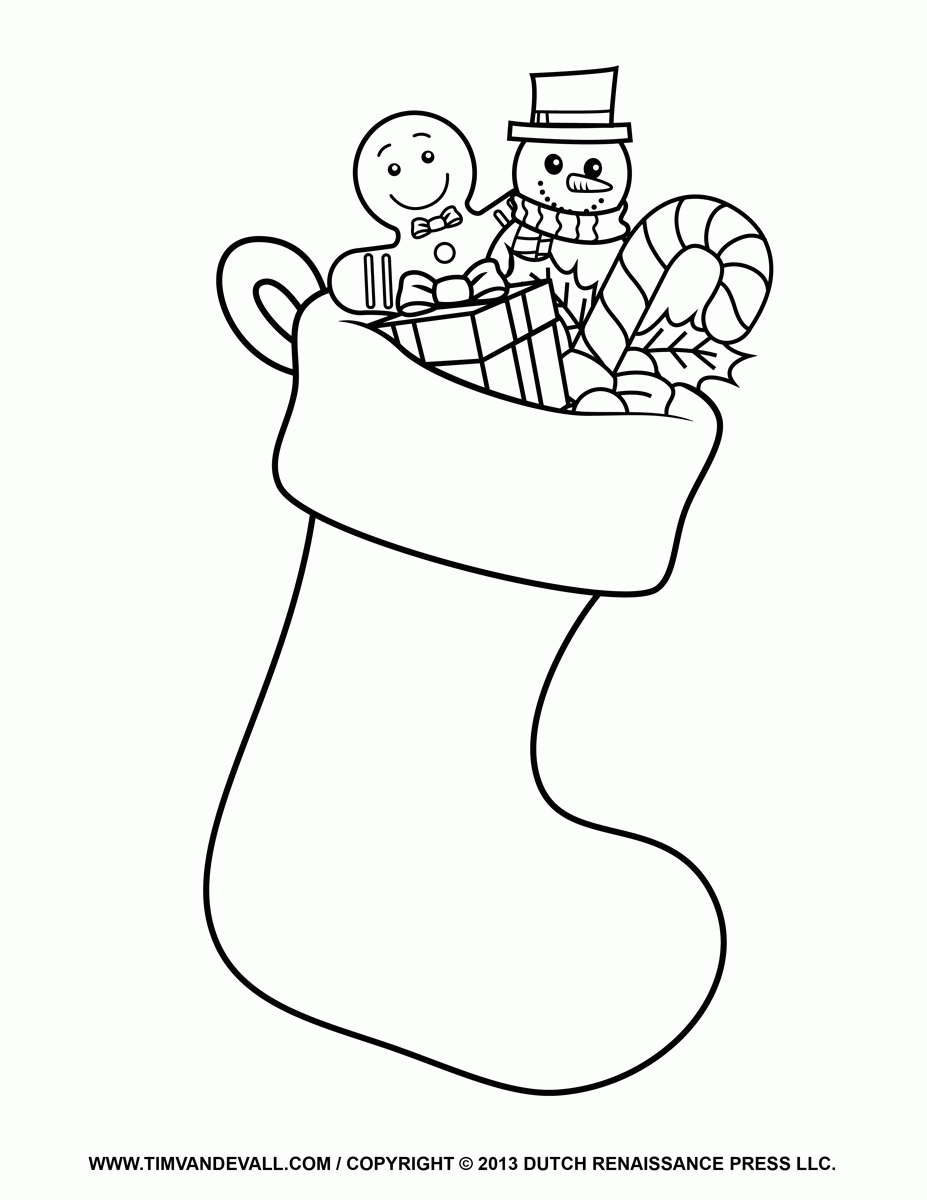 Fabulous Stocking Coloring Sheets Photo Inspirations Sheet