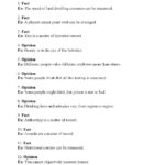 Fact And Opinion Worksheet Answers Ereading Worksheets Grade