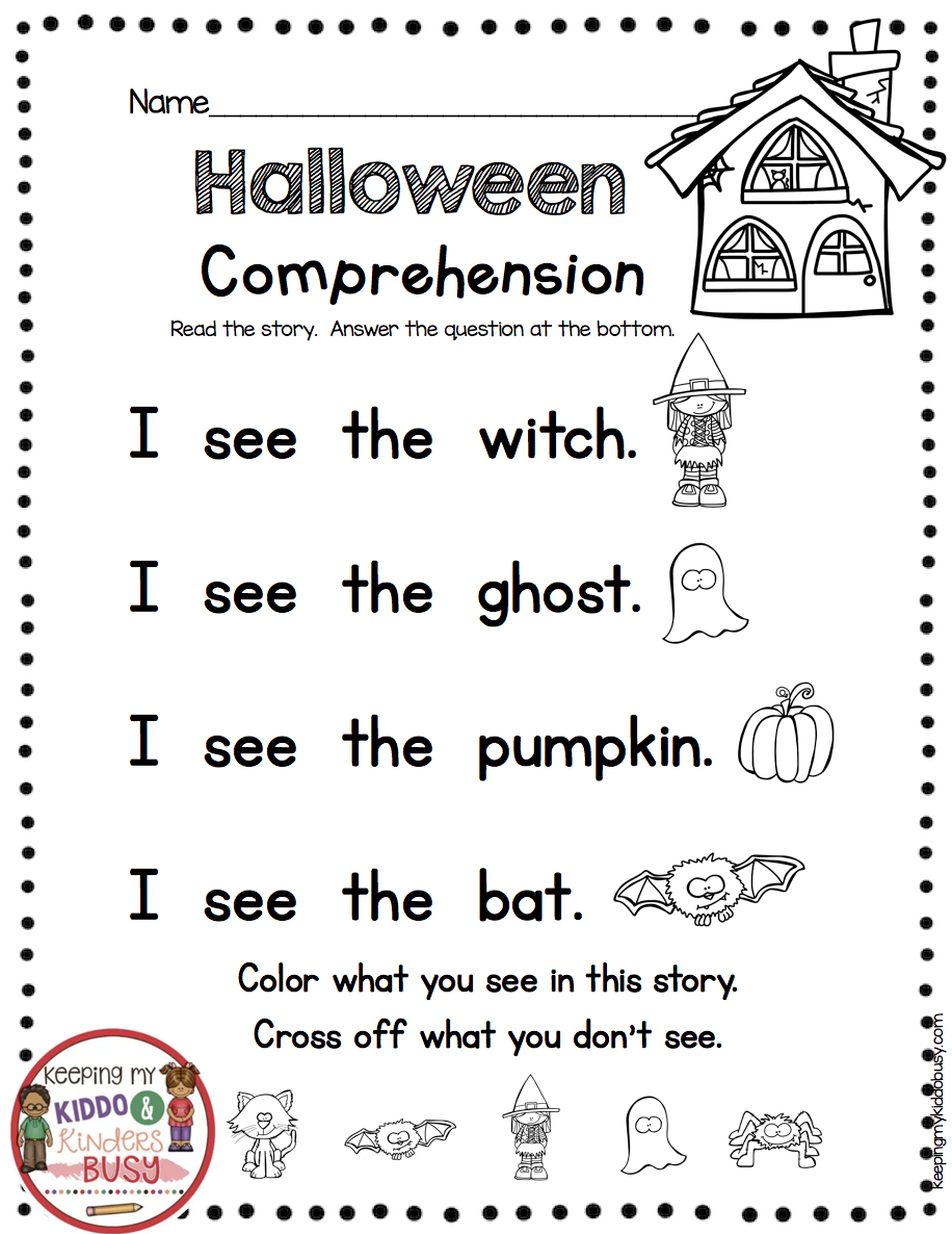 Fall Kindergarten Reading Passages - Practice Fluency Sight