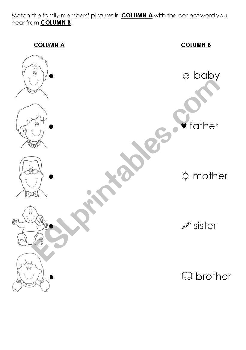 Family Members - Esl Worksheethei3652