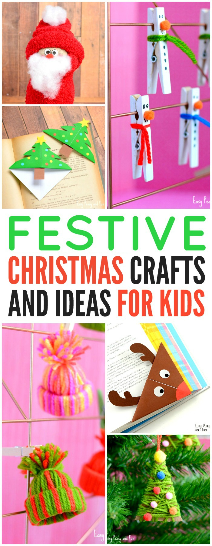 Festive Christmas Crafts For Kids - Tons Of Art And Crafting