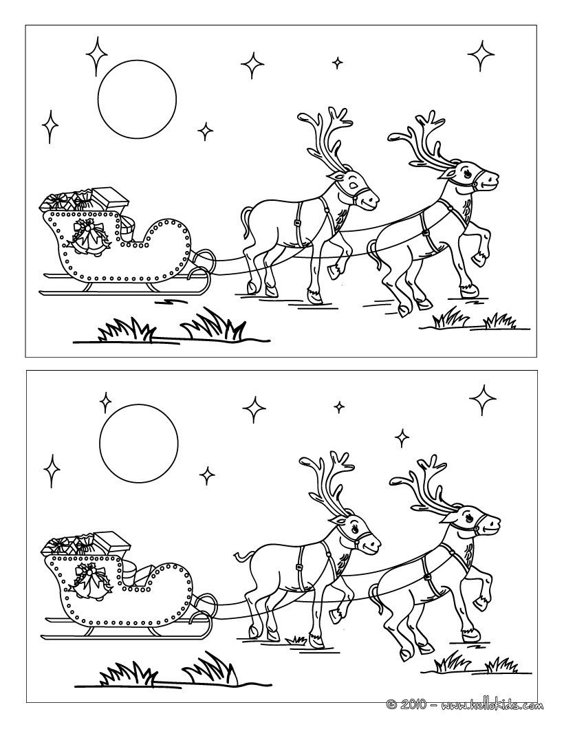 Find The Differences Online Games - Santa's Reindeers