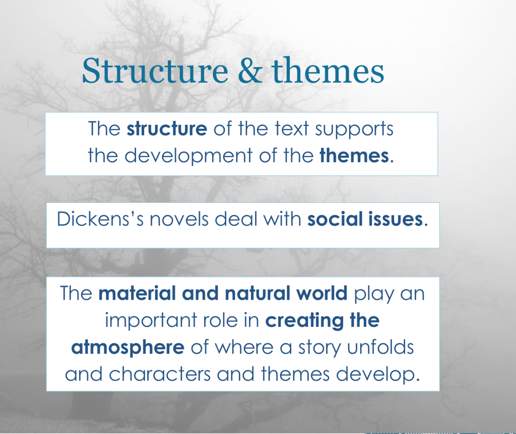 Finding Links Between The Structure And Themes Of A
