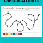 Fingerprint Christmas Lights | Worksheet | Education