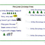 Five Little Christmas Trees   English Esl Worksheets For