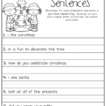 Fix Up The Christmas Sentences! | Christmas Writing, Writing