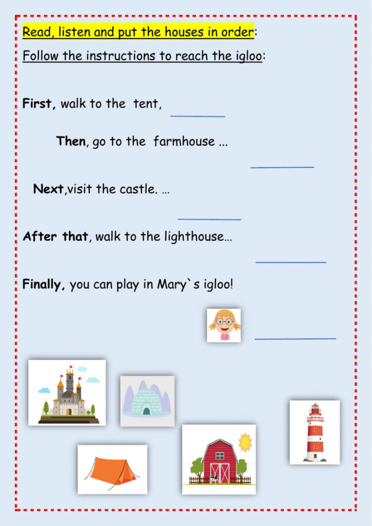 Follow The Instructions Worksheet