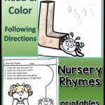 Following Directions Nursery Rhymes | Listen Read And Color