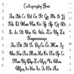 Font Drawn On The Basis Of Handwriting Calligraphy, Modern Cursive..