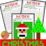 Force And Motion Christmas Colornumber Worksheet