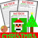 Force And Motion:christmas Colornumber Worksheet