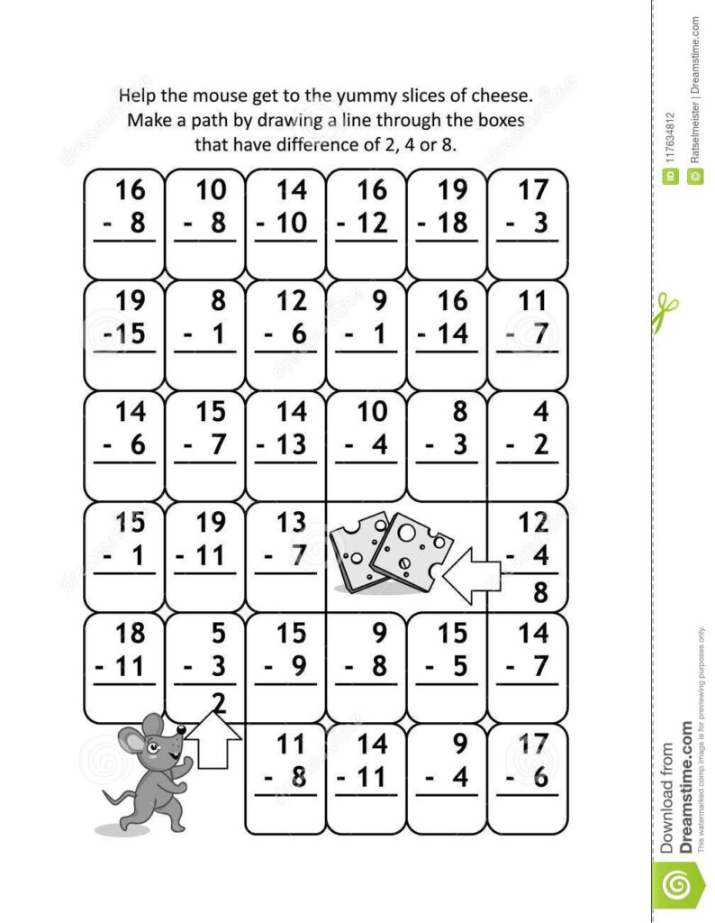 Fractions Test Worksheet Math Logic Worksheets High School