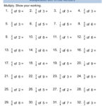Free 4Th Grade Fractions Math Worksheets And Printables