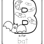 Free Alphabet Tracing And Coloring Printable B Is For Bat