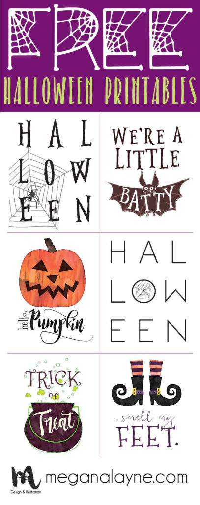 Free Bundle Of 8X10 Halloween Printables! | Halloween Labels