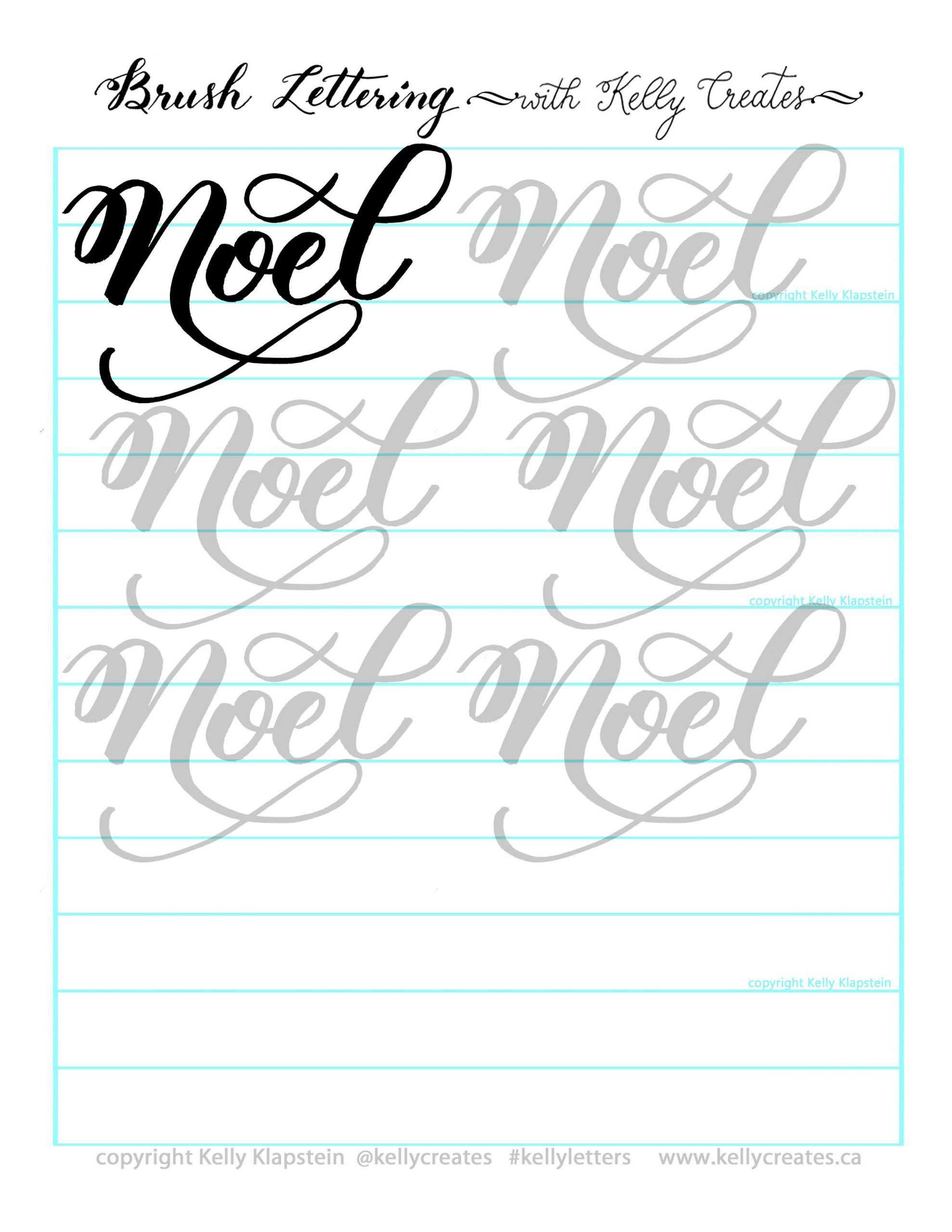 Free Calligraphy Worksheets Printable Free Christmas