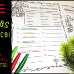 Free Christmas Alphabetical Order Worksheets   Classroom