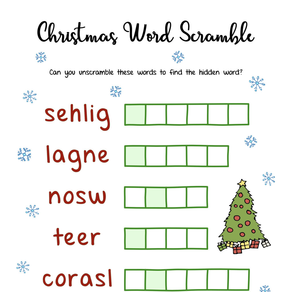 Free Christmas Printables – Puzzles | Mama Geek