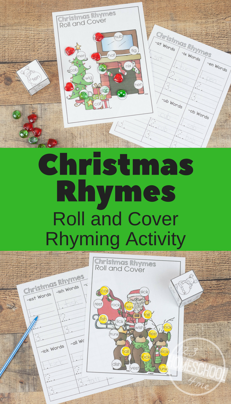 Free Christmas Rhymes Worksheets - These Free Printable