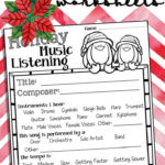 Free Christmas & Winter Holiday Music Listening Worksheets