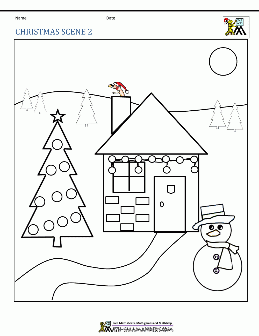 Free Christmas Worksheets For Kids