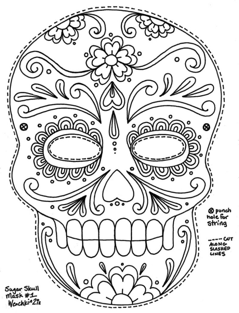 Free Coloring Pages Dia Los Muertos Barbie Day Of The Movie
