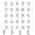 Free Downloadable Puzzle Word Search # 4 | Free Printable