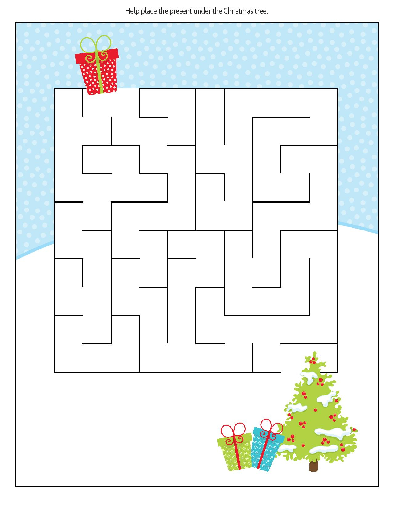 Free Educational Printable Christmas Puzzle Pack - Real And