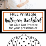 Free Glue Dot Practice Halloween Worksheet   Mamma Bear Says