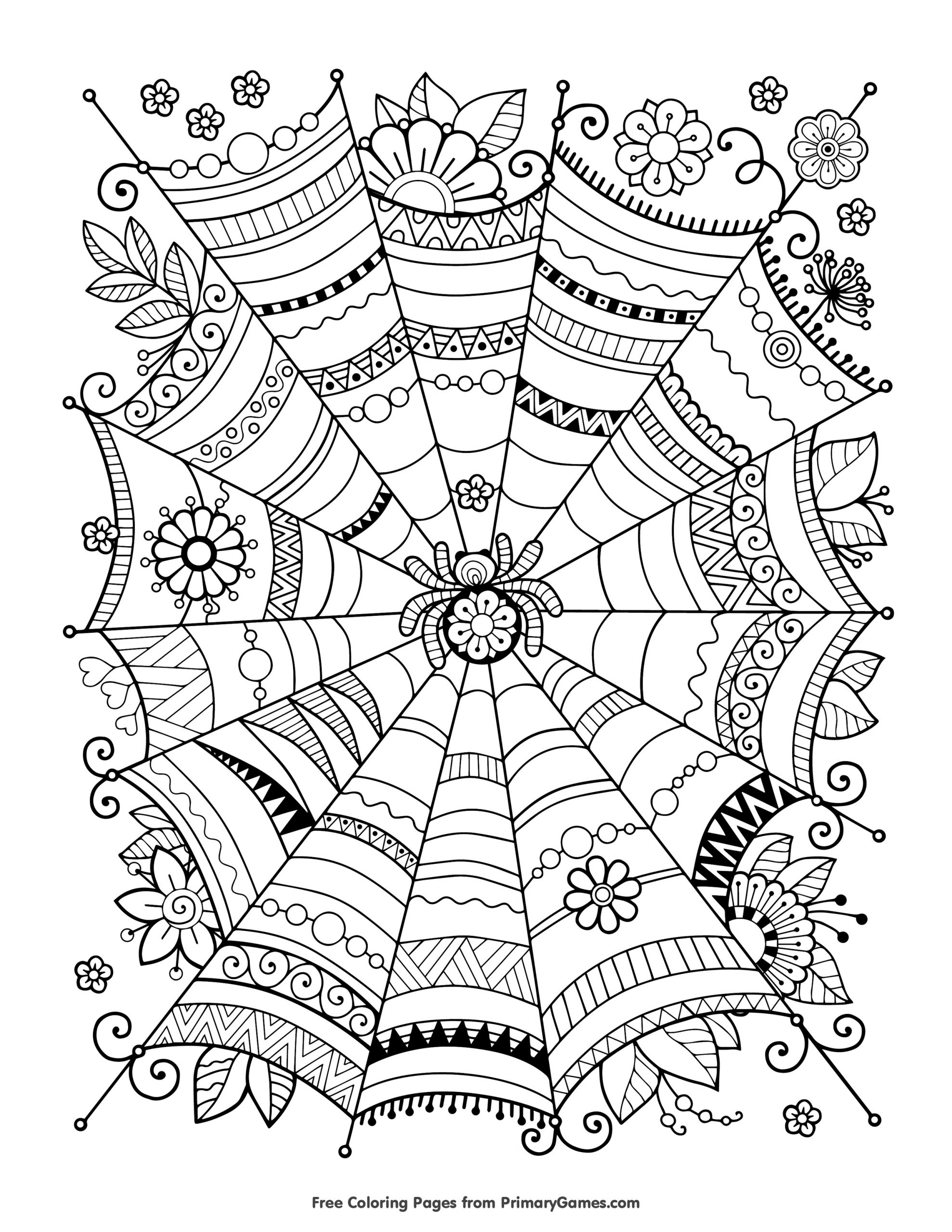 Free Halloween Coloring Pages For Adults Kids Happiness Is