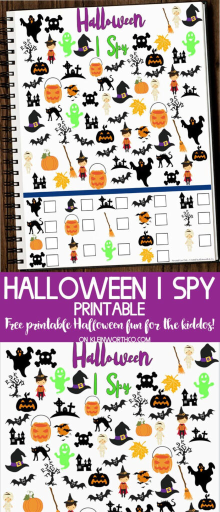 Free Halloween I Spy Printable   Fun Printable To Get The