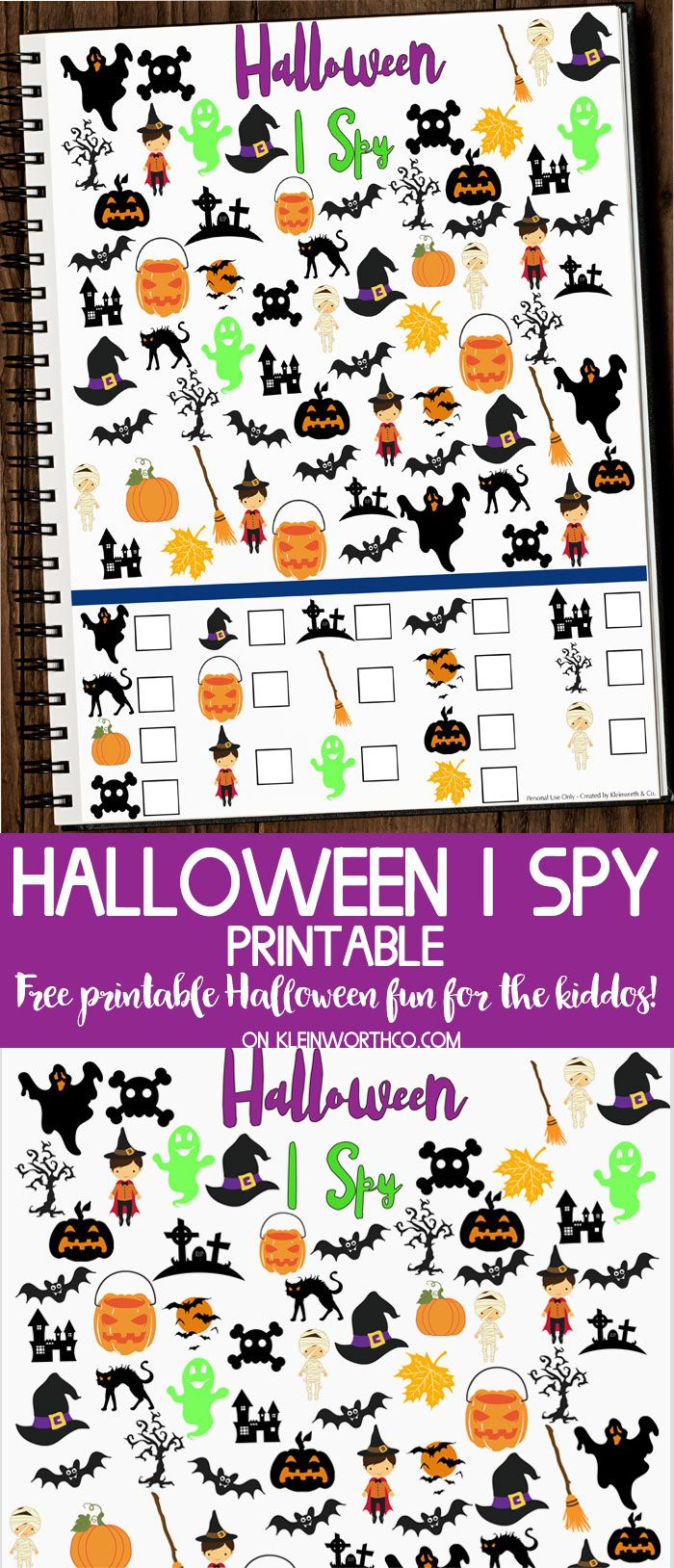 Free Halloween I Spy Printable - Fun Printable To Get The