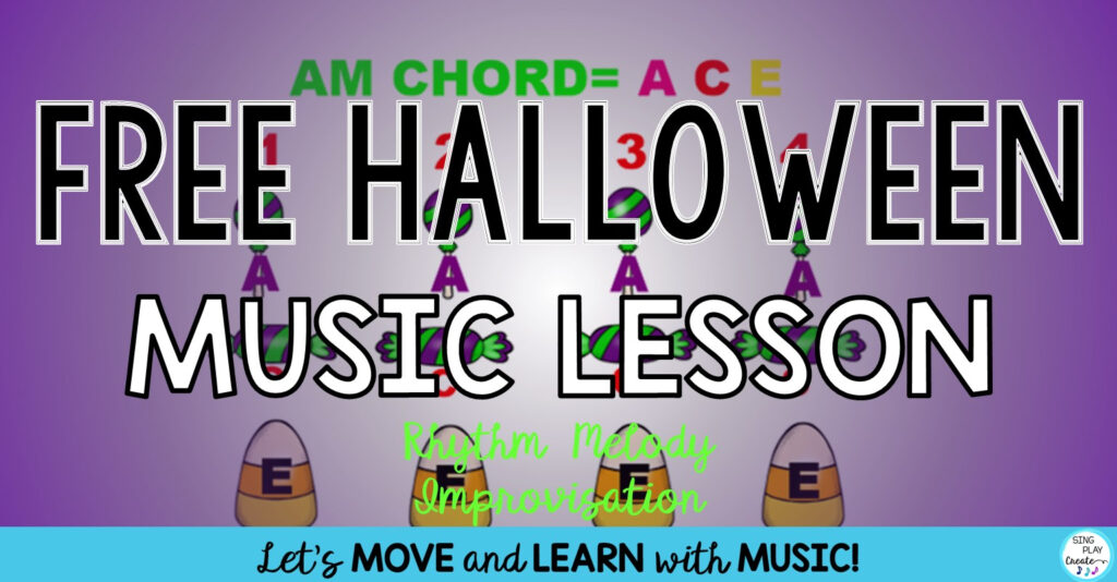 Free Halloween Orff Music Lesson