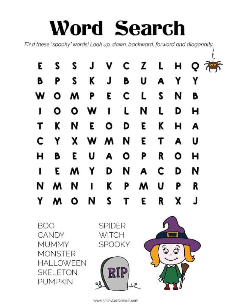 Free Halloween Printables   Your Kids Will Love These   5