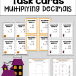 Free Halloween Task Cards For Multiplying Decimals