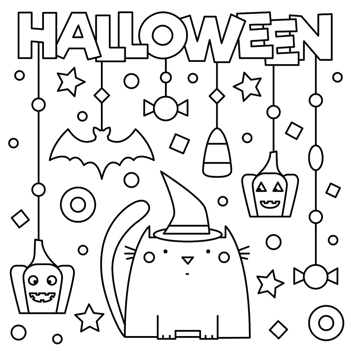 Free Kids Halloween Coloring Pages For To