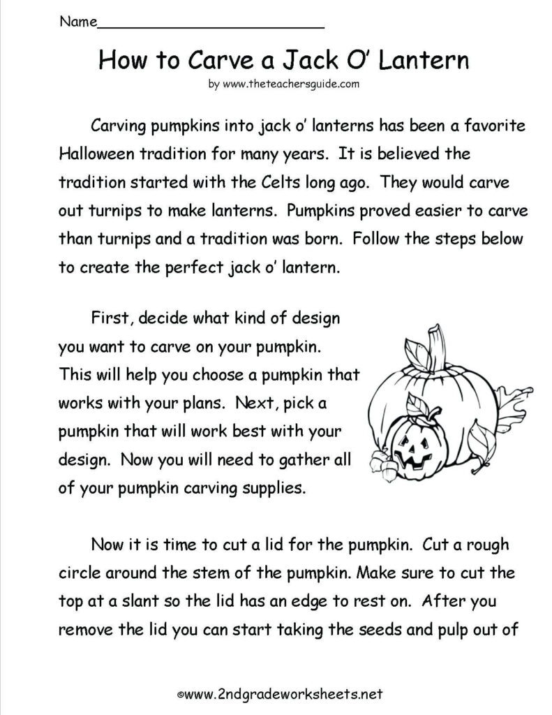 Free Kindergarten Halloween Worksheets Printable 3Rd Grade