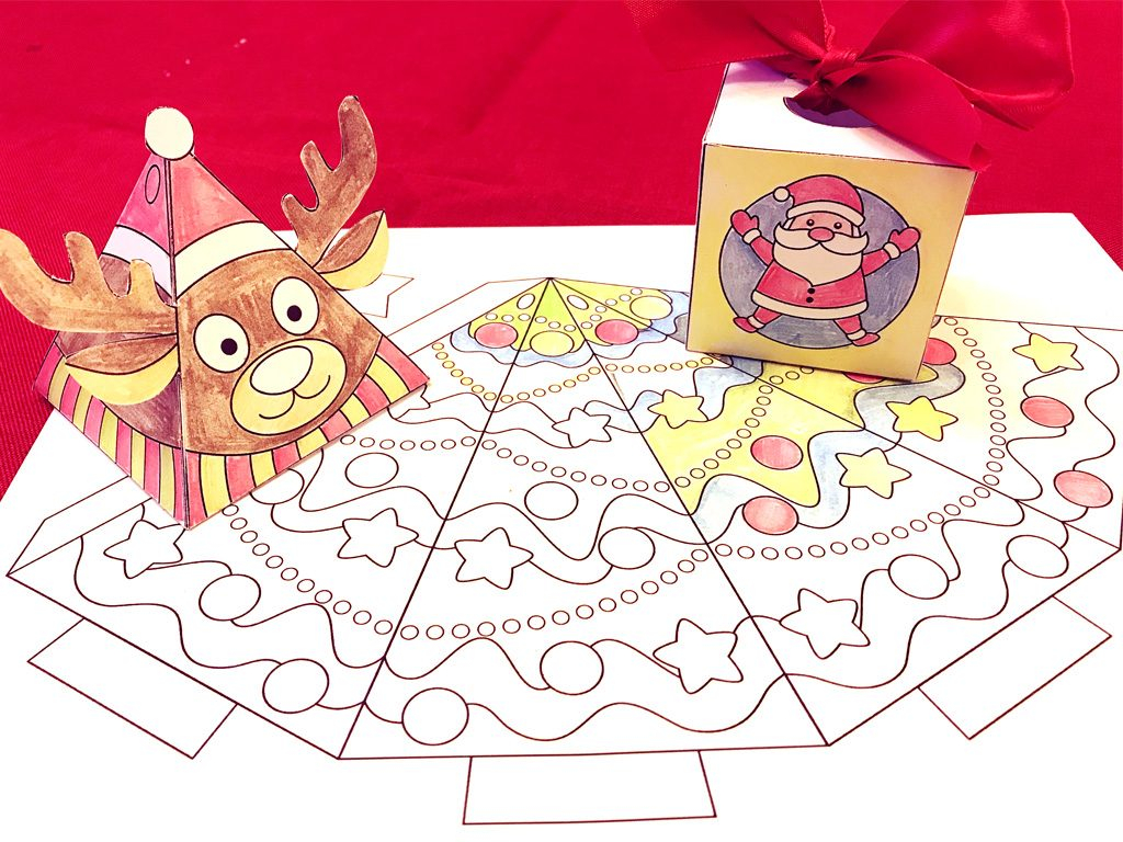 Free Printable 3-D Christmas Crafts. Teachersmag