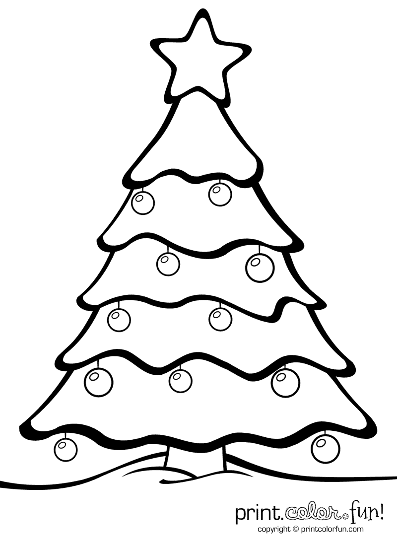 Free Printable Christmas Treeoring Pages Worksheets With