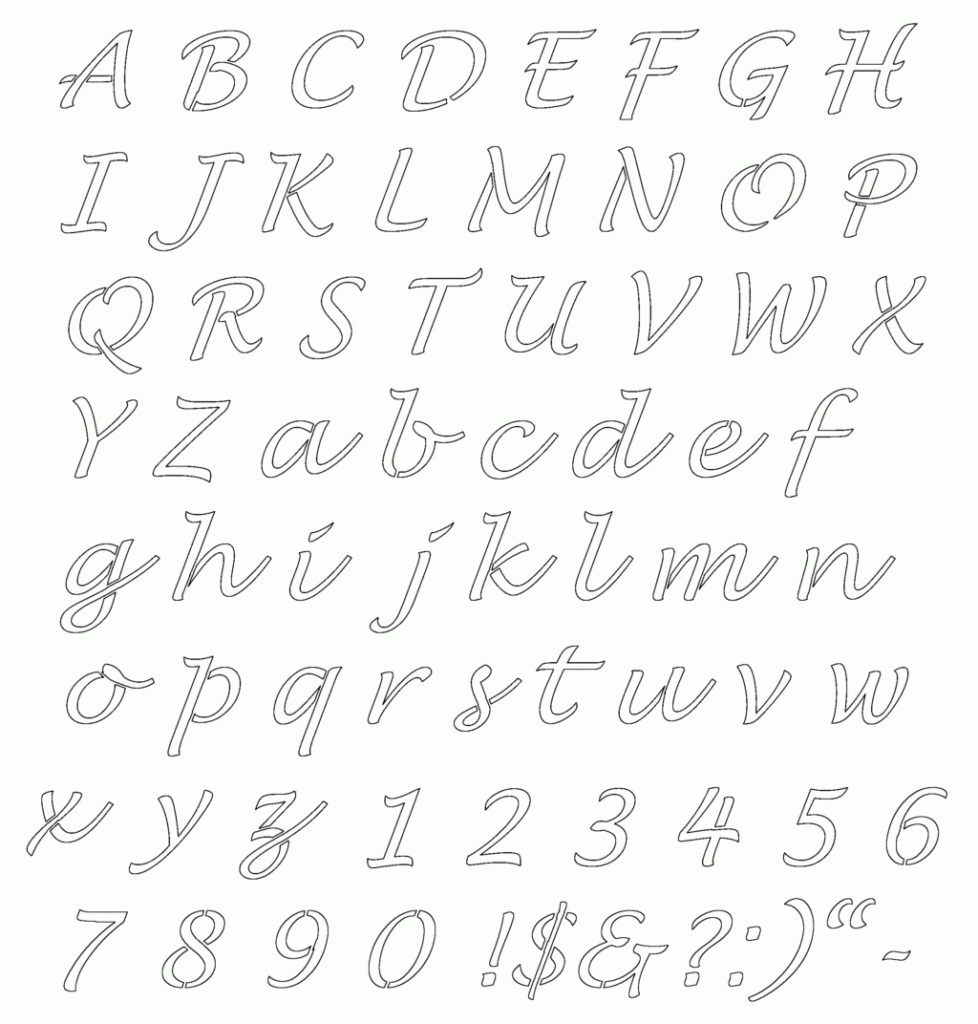 Free Printable Cursive Alphabet – Lbwomen